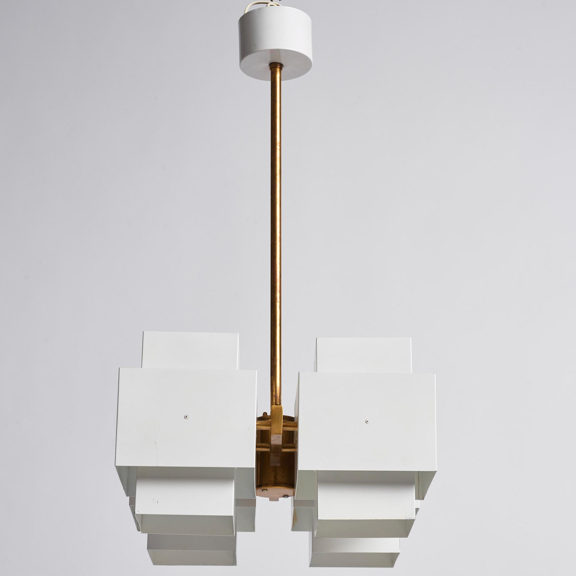 Hans-Agne Jakobsson, a ceiling light 'C769 4 P/Selectra', Hans Agne Jakobsson AB, Markaryd Sweden 1960-70s.