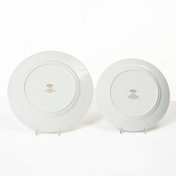 Karin Björquist, A 19 piece "Nobel", service, Karin Björquist, Rörstrand, as well as glass, "Nobel", a pair, Gunnar Cyrén, Orrefors.