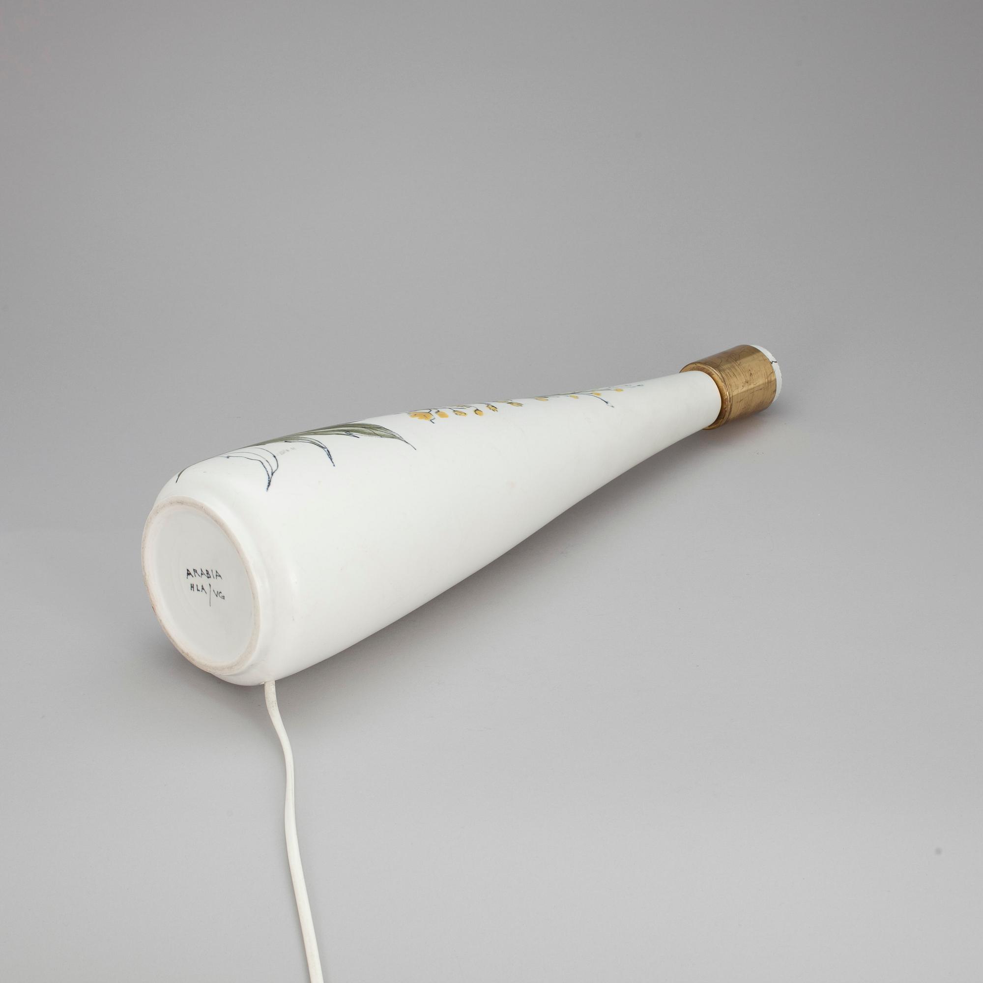 LAMPFOT, keramik, Hilkka-Liisa Ahola, Arabia, signerad. 1960-tal.