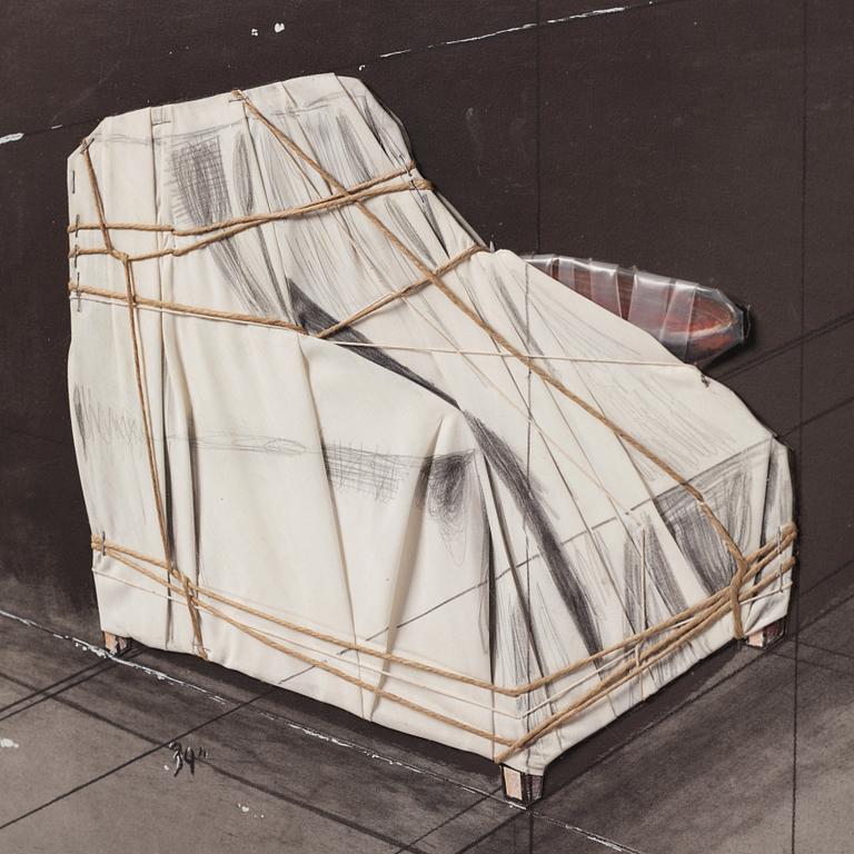 Christo Vladimirov Javacheff, "Wrapped Armchair Project".