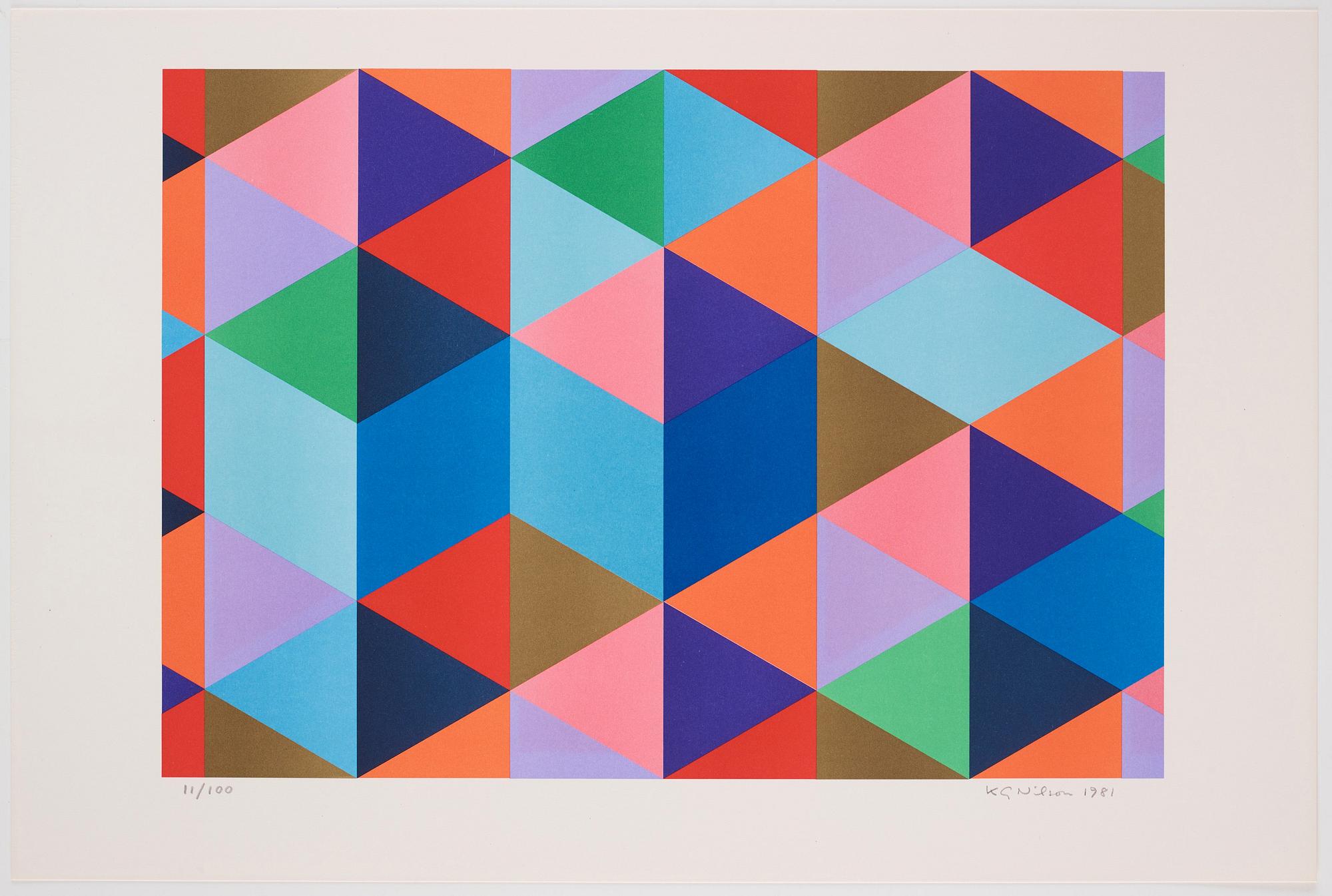 ”6 konkreta” the complete portfolio of 6 lithographs.