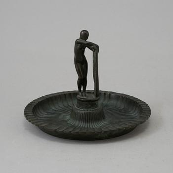 A bronze dish, Arvid Knöppel, marks for Otto Meyer, 1920´/30´s.