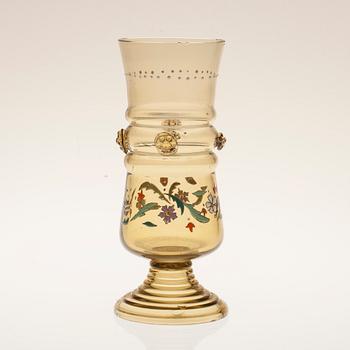 BÄGARE, glas, historismus, Tyskland, sekelskiftet 1800/1900.