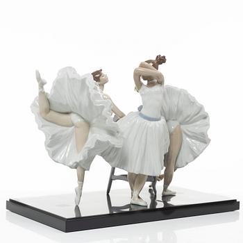 José Luis Santes, figurine, "Backstage ballet", Lladró, Spain.