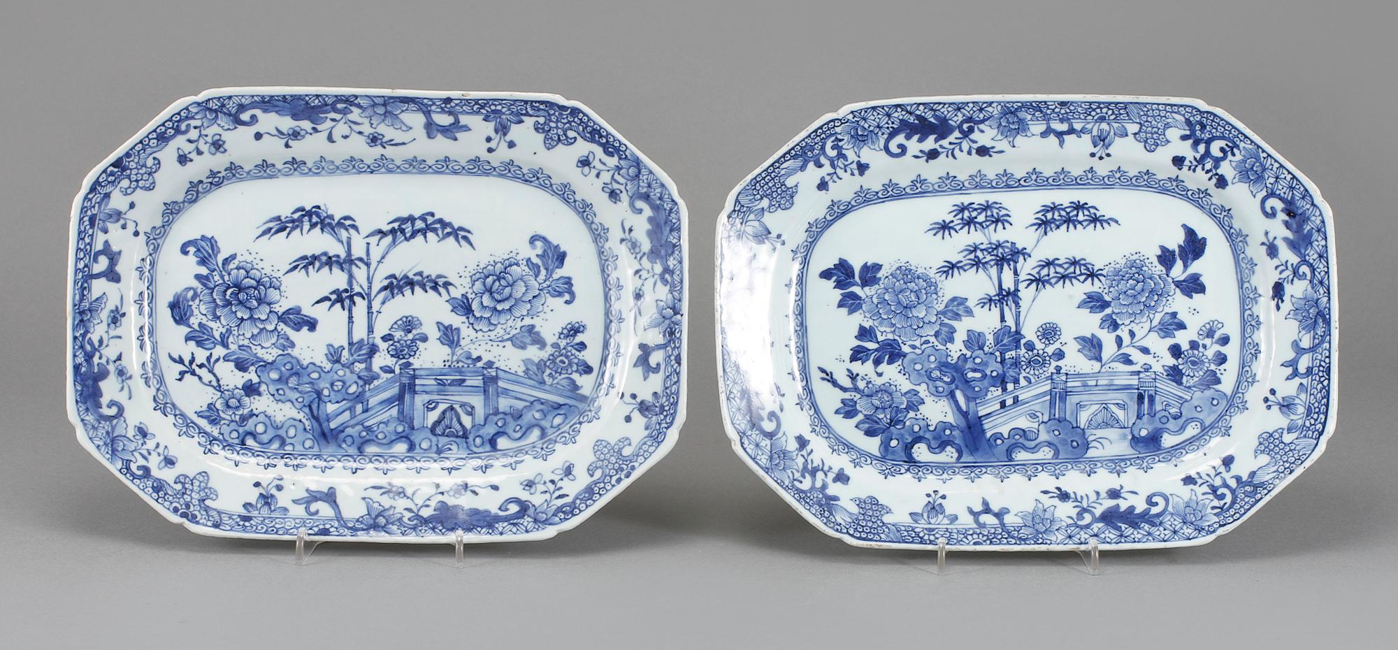 STEKFAT, ett par, porslin, Kina, Qianlong, 1736-1795.