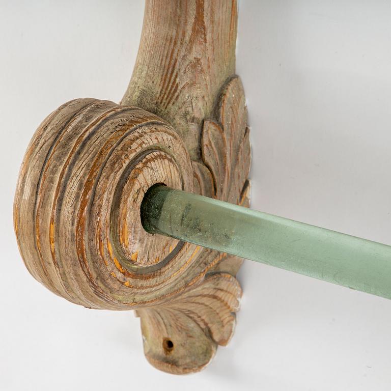 SPEGEL MED KONSOLBORD, Swedish Modern, 1940-tal.