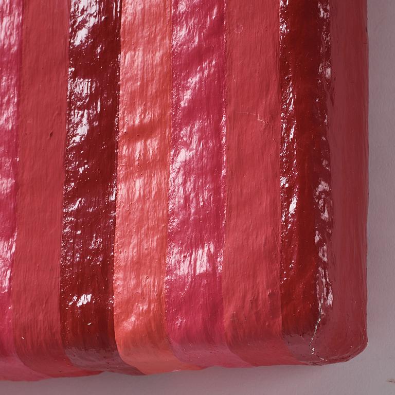 Douglas Black, acrylic, latex and fake fur on canvas, signed and dated 1991 verso.