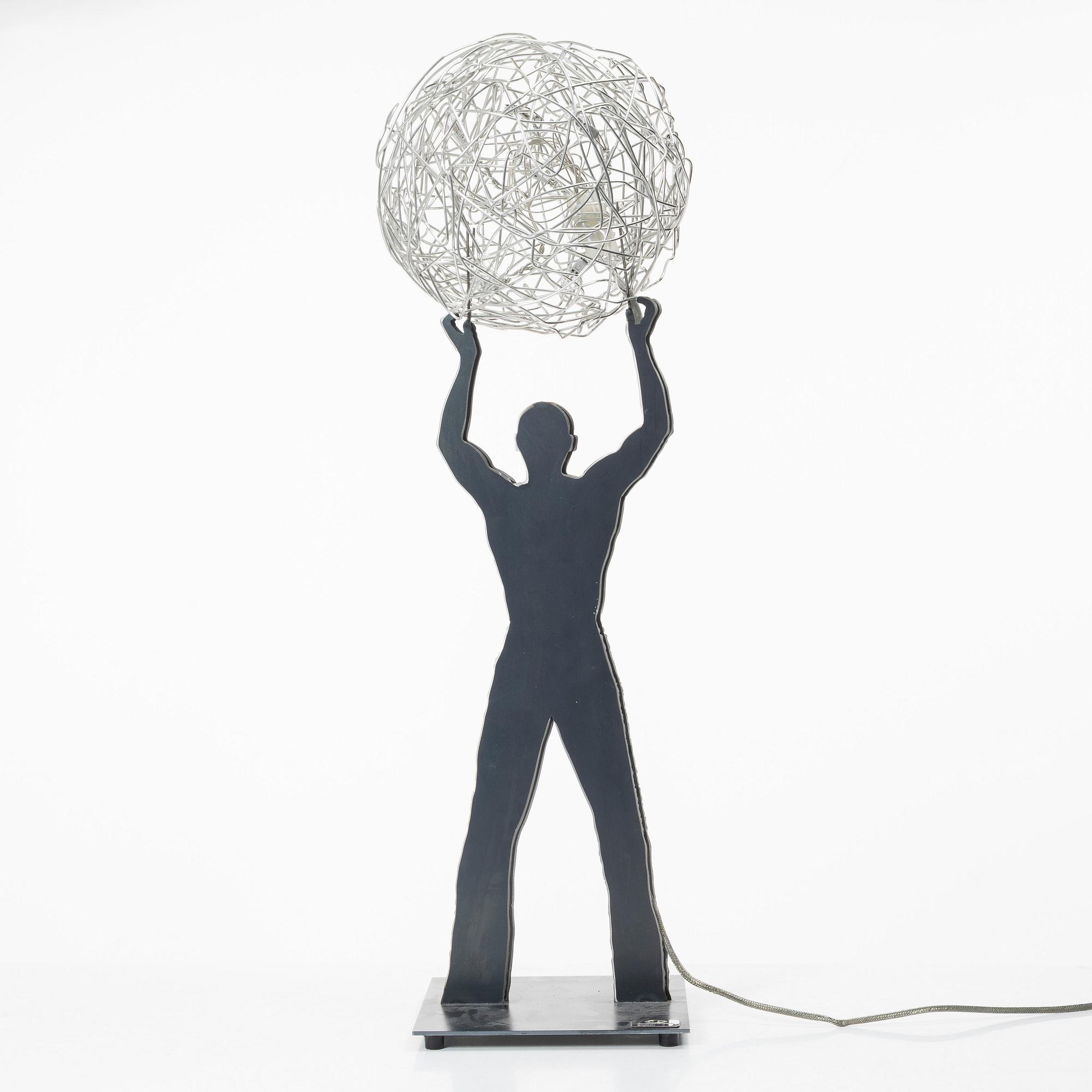 Enzo Catellani, bordslampa, "Uomo della Luce", Catellani & Smith, Italien, 2000-tal.