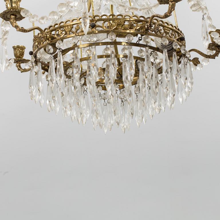 A mid 20th century empire style chandelier.