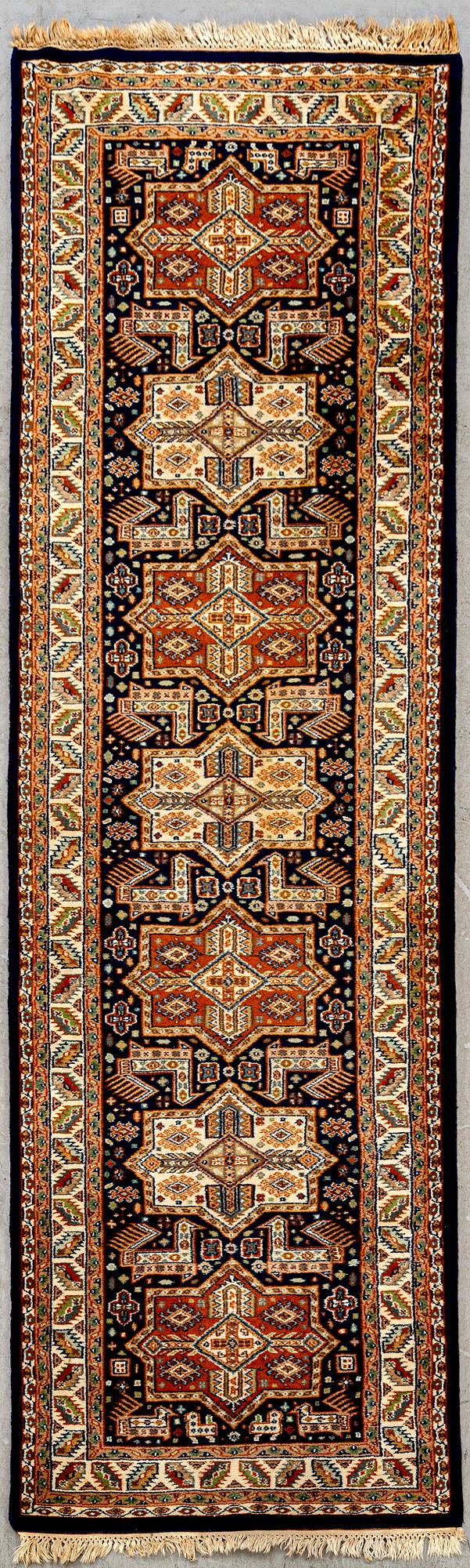 An old Seravan design runner ca 249x76 cm.