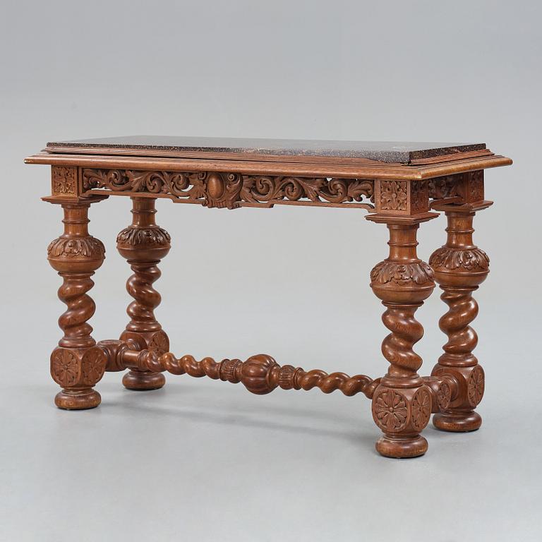 A Swedish 19th century porphyry top table.