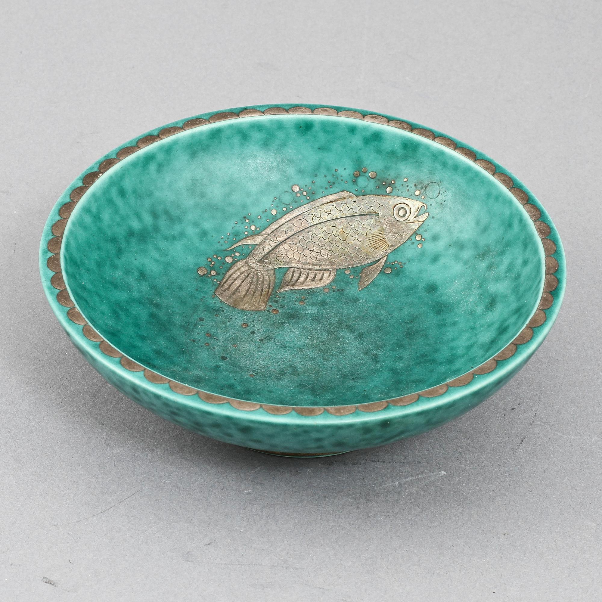 SKÅL, stengods, "Argenta", Wilhelm Kåge, Gustavsberg.