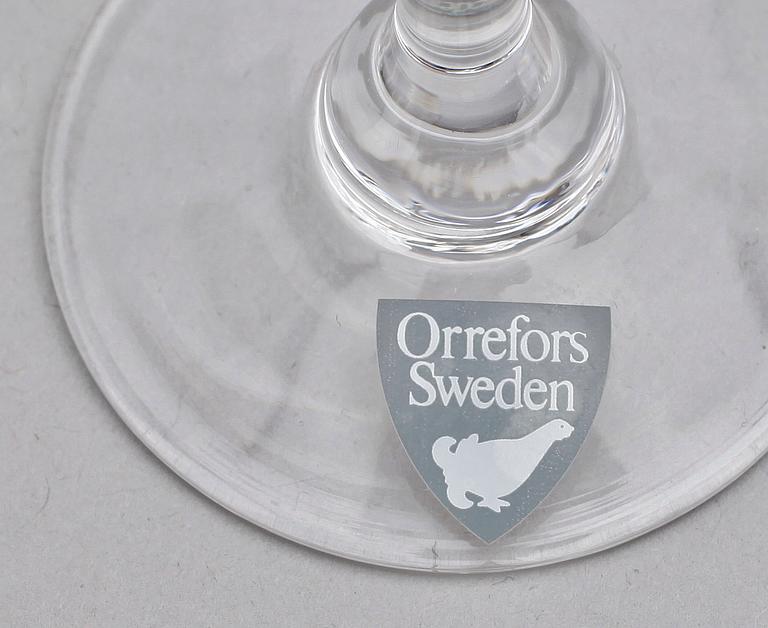 GLASSERVIS, 23 st, "Optica", Gunnar Cyrén, Orrefors.