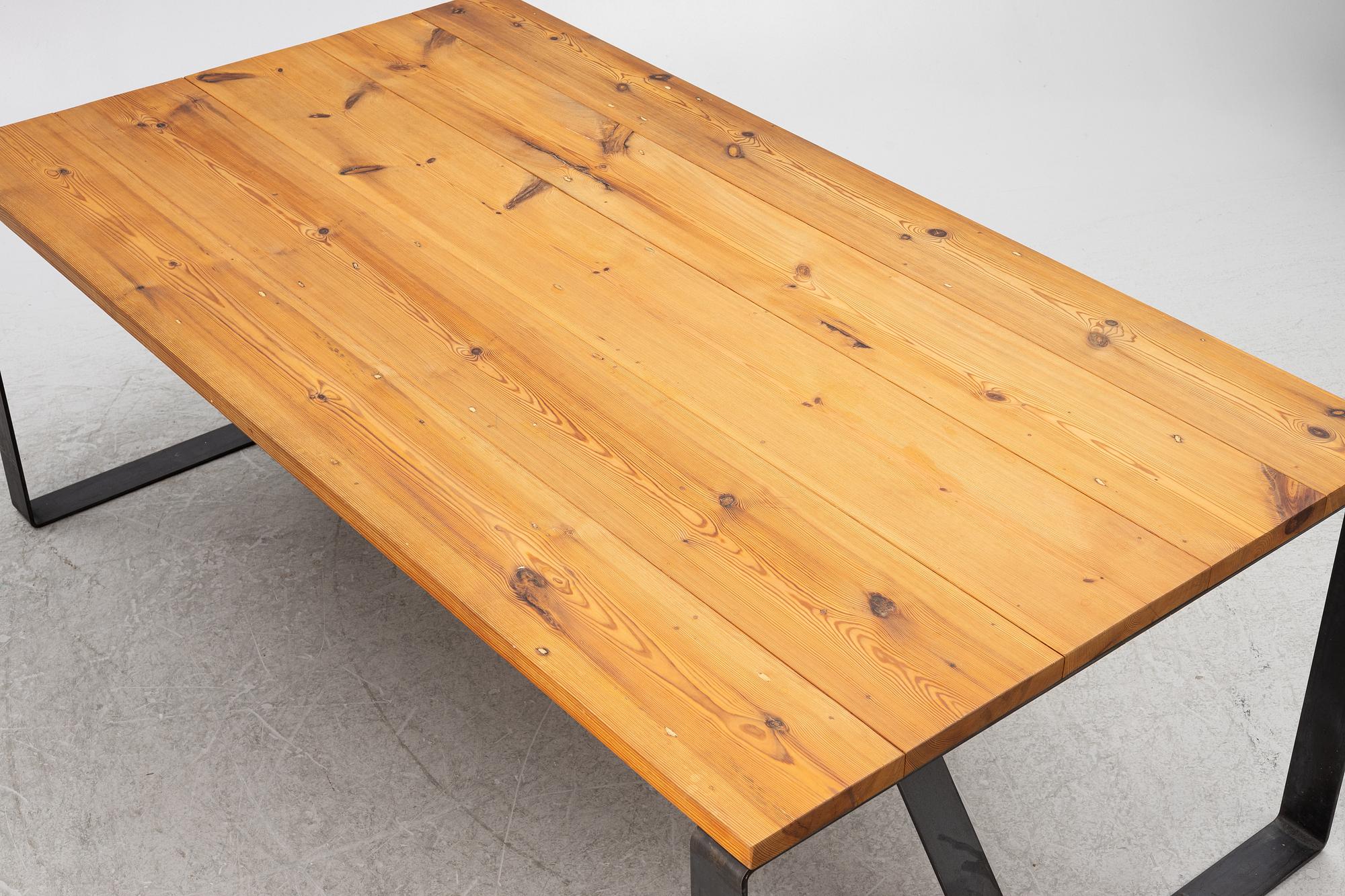 Christer Larsson, dining table, Sven Larsson furniture shop.