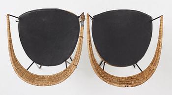 Eyjólfur Ágústsson, attributed, a pair of armchairs, Sweden 1950s.