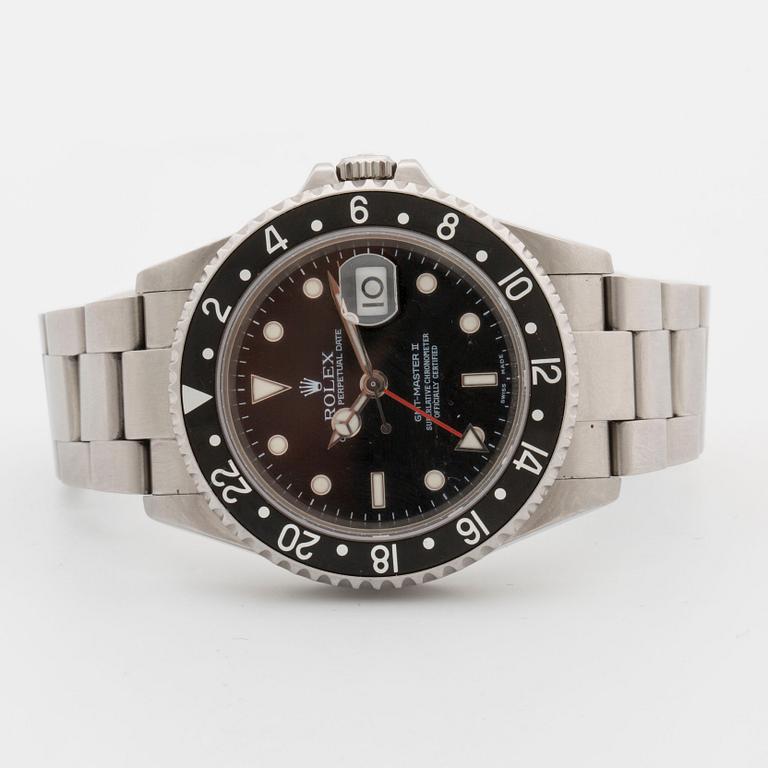 ROLEX, Oyster Perpetual Date, GMT-Master II, armbandsur, 40 mm,