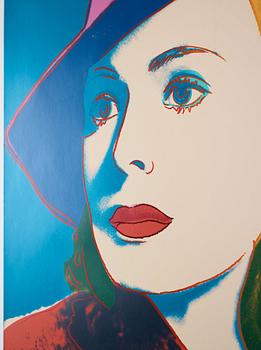 Andy Warhol, "With Hat"; from: "Ingrid Bergman".