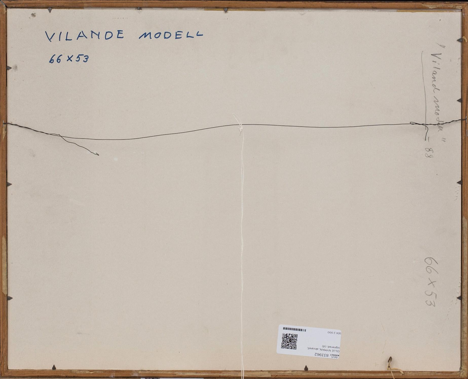 OLLE NYMAN, akvarell, signerad.