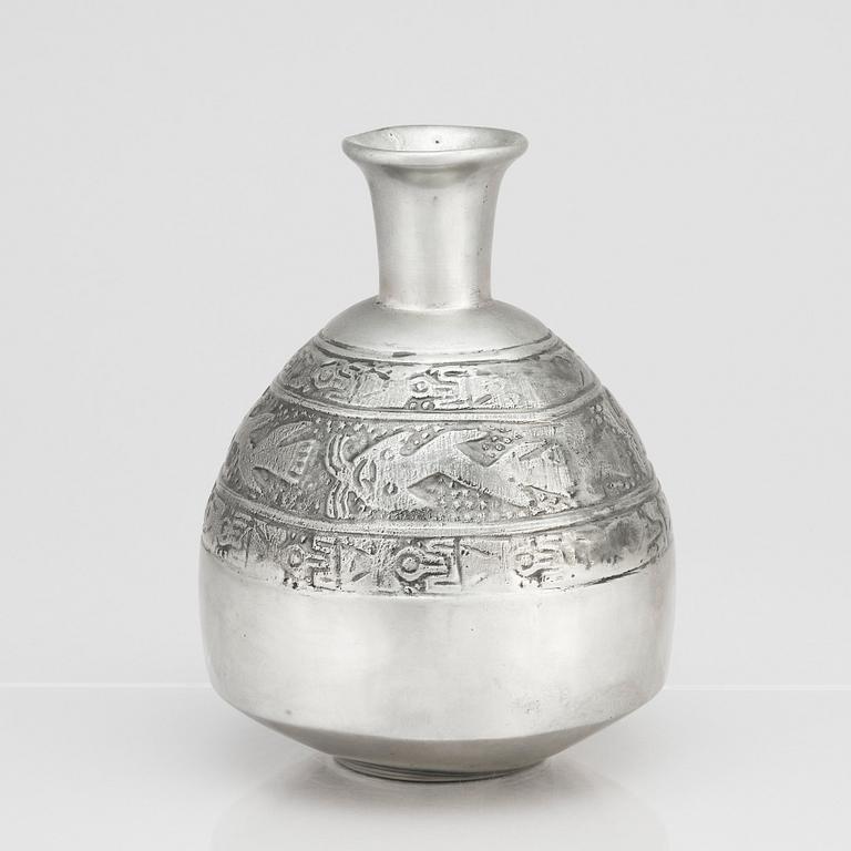 Estrid Ericson, a pewter vase, Svenskt Tenn, Stockholm 1984.