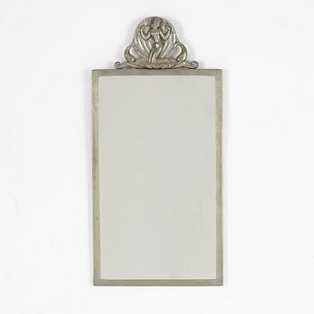 Oscar Antonsson, a Swedish Grace pewter mirror, Ystad Metall, 1920's/30's.