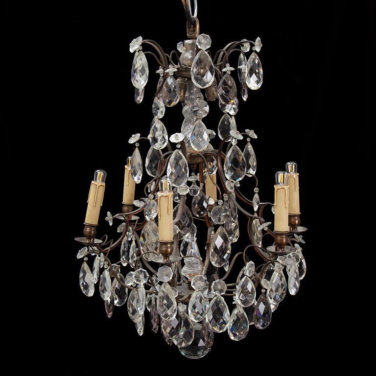 An early 20th Century rococo style chandelier.