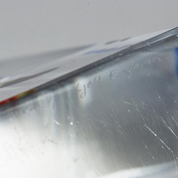 KJELL ENGMAN, glasskulptur, Kosta Boda, signerad nr 7/20.