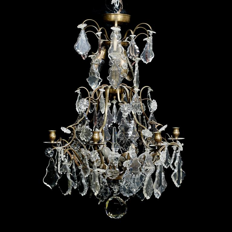 LJUSKRONA, rokokostil, 1900-talets första hälft. Höjd ca 80 cm.