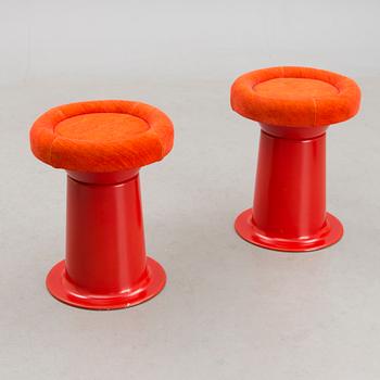 A pair of 1970s 'Saturnus' 200 stools for  Haimi, Finland.