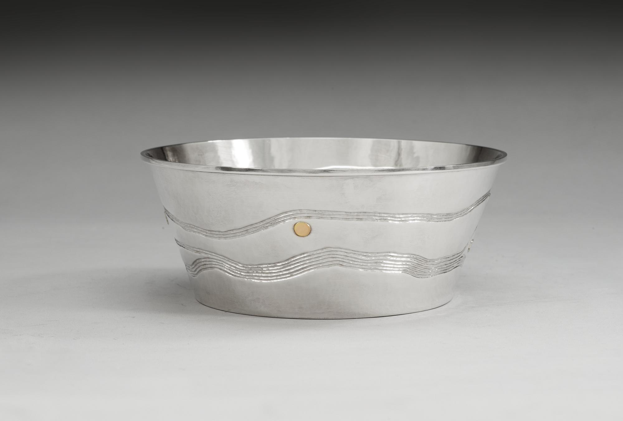 ROLF KARLSSON, skål, Grillby 1988, sterling,