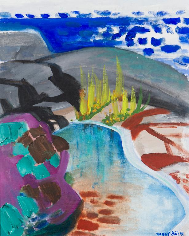 Yngve Bäck, Landscape with cliffs.
