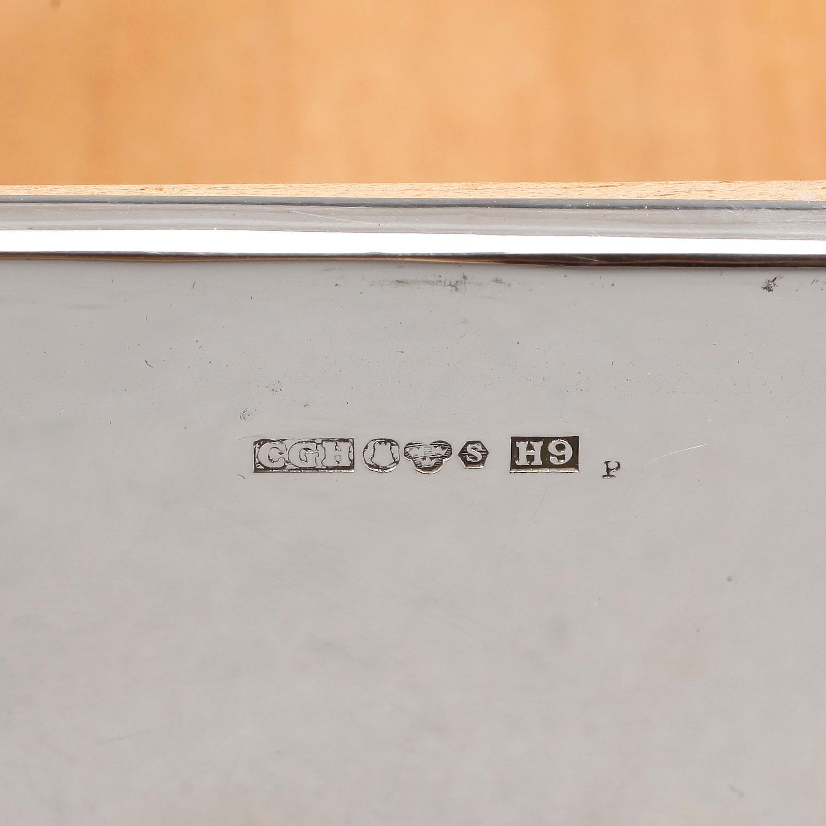 CIGARETTASK, silver, C G Hallberg, Stockholm, 1959.