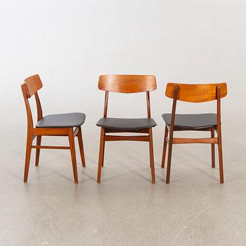 Chairs, 6 pcs Denmark 1960s.