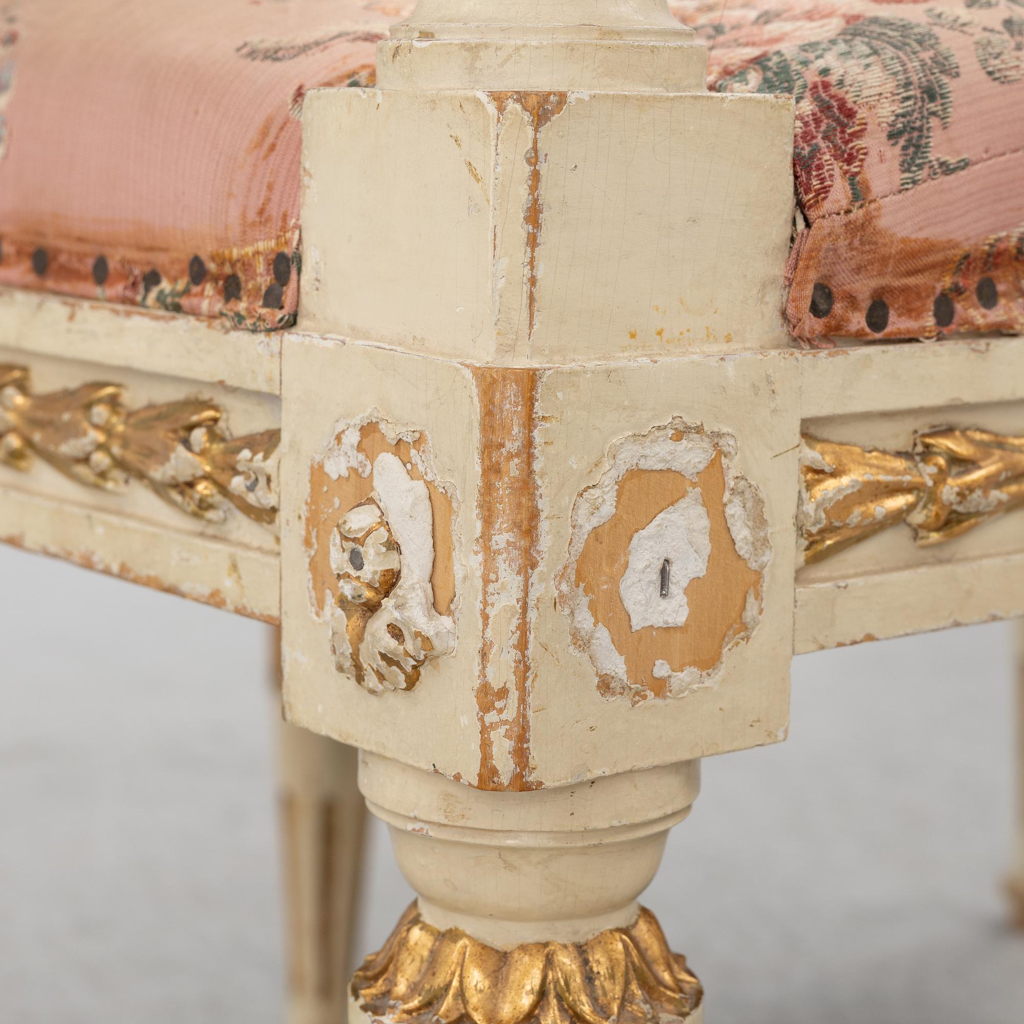 Banketter, ett par, omkring 1900, Sengustaviansk stil.