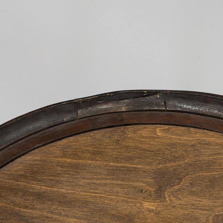 Daniel & Charles Houle, tarjotin, sterlinghopeaa, Lontoo 1845, pöytä, 1930-luku.