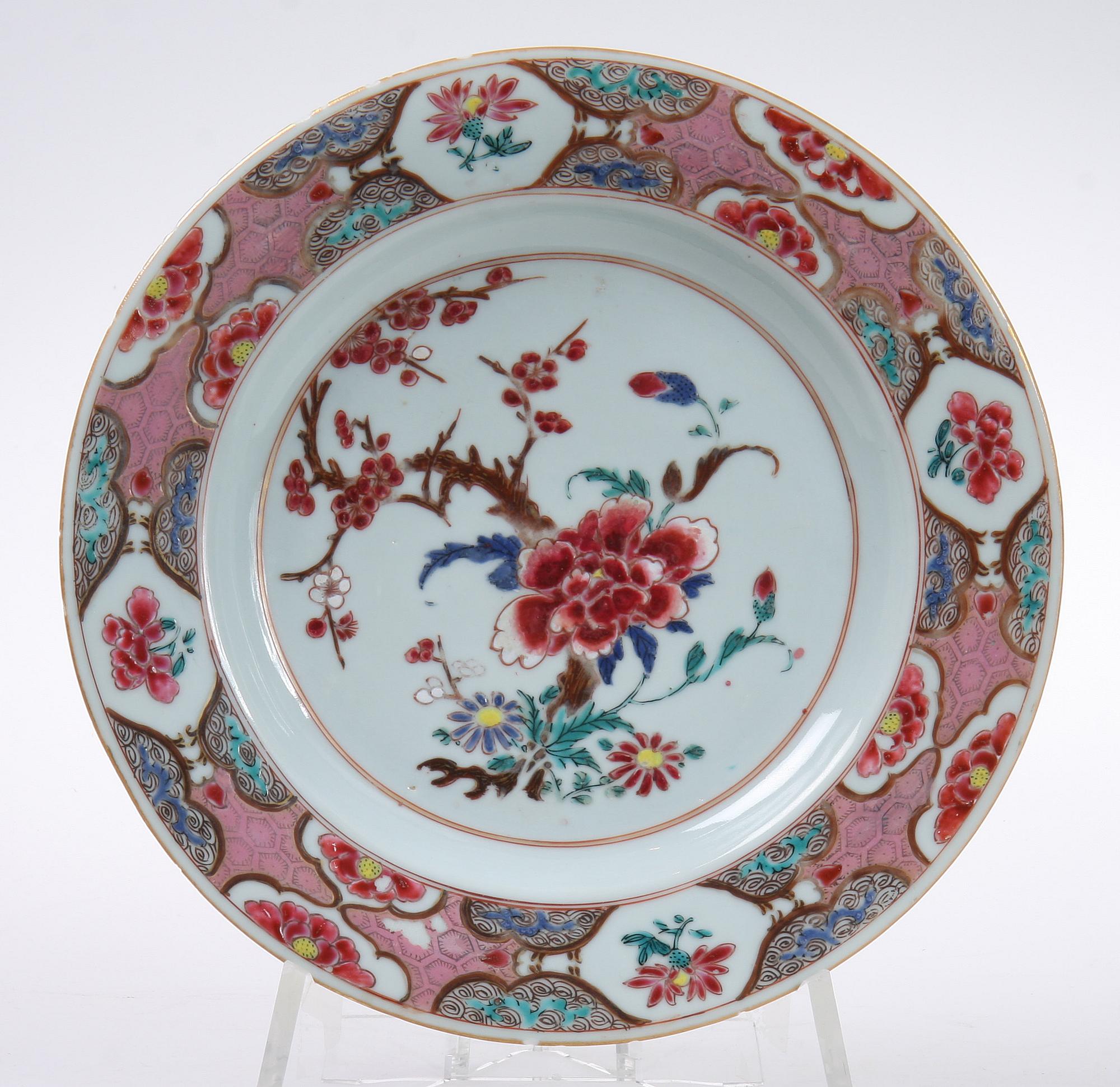 TALLRIK, porslin, Kina, 1700-tal.