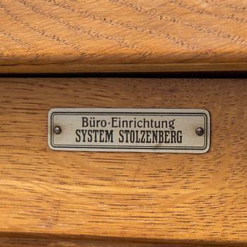 A German oak filing cabinet, first half of the 20th century.