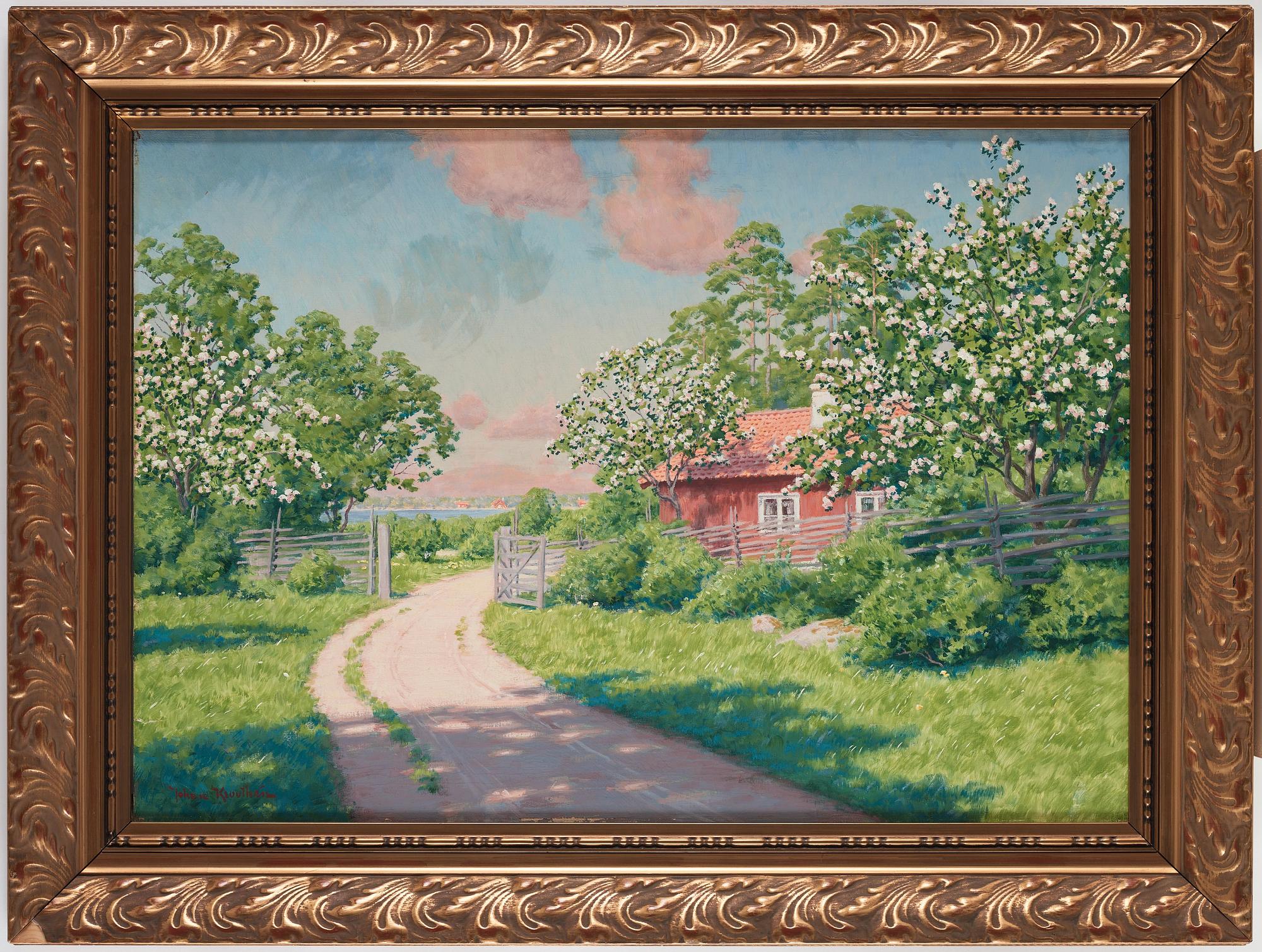 Johan Krouthén, "Sommarlandskap" (Summer landscape).