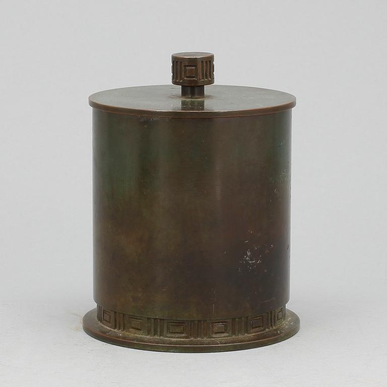 TOBAKSBURK, brons, GAB, 1930-tal.