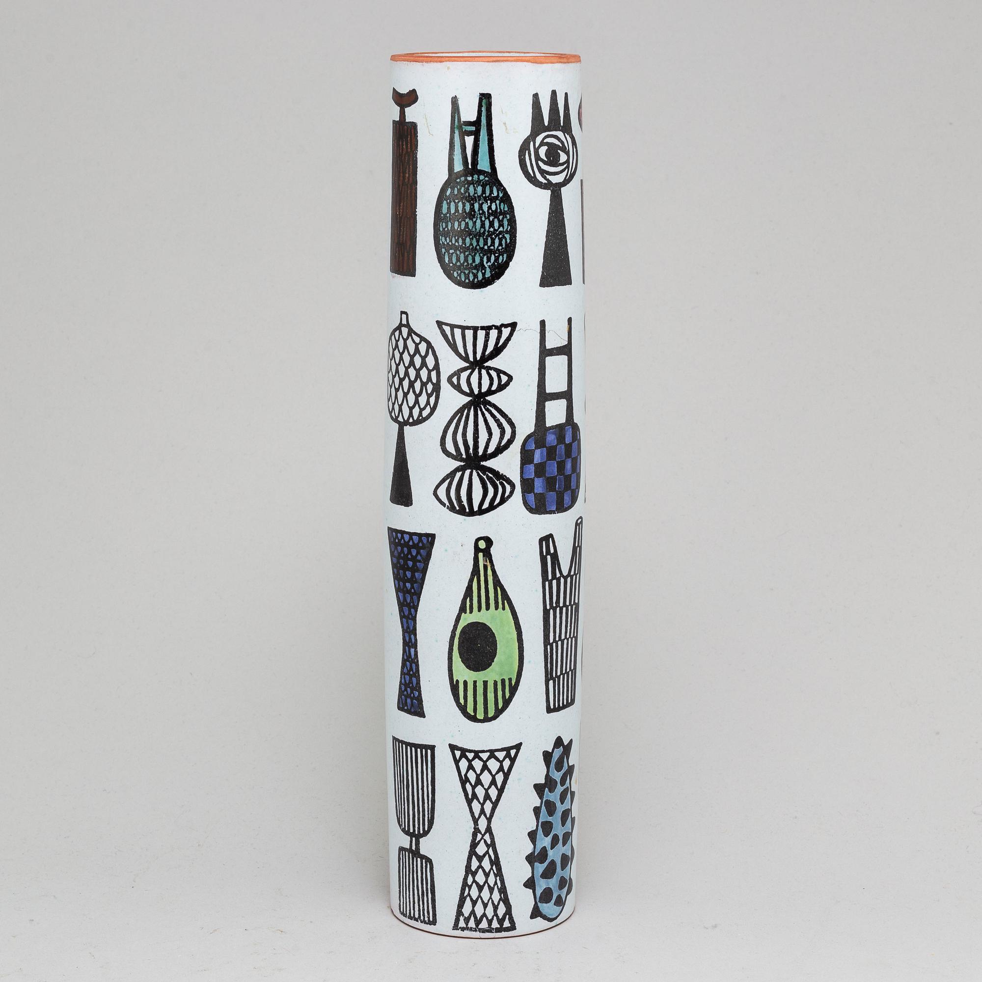 STIG LINDBERG, vas, fajans, "Karneval",  Gustavsberg Studio.