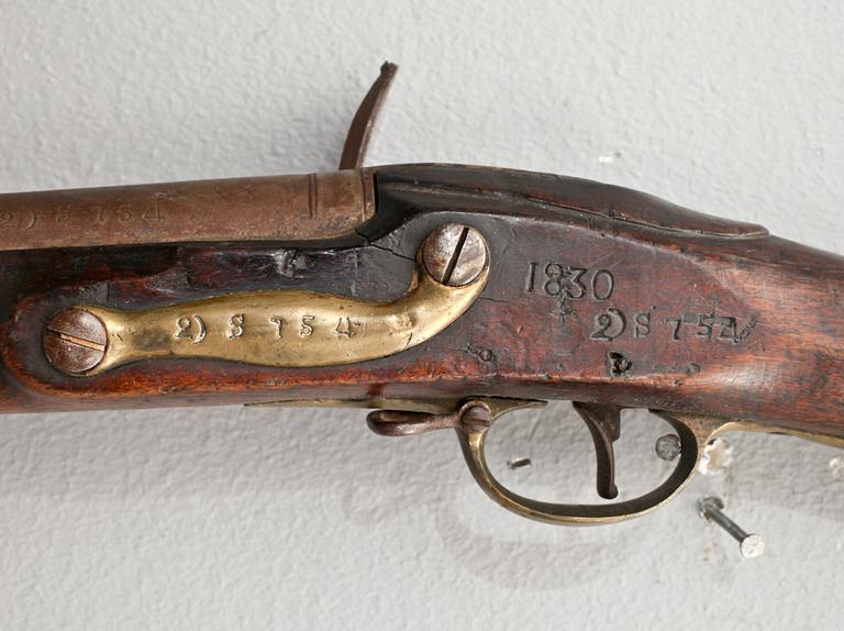 FLINTLÅSGEVÄR, Tower, 1800-tal, märkt Gregorius Rex.