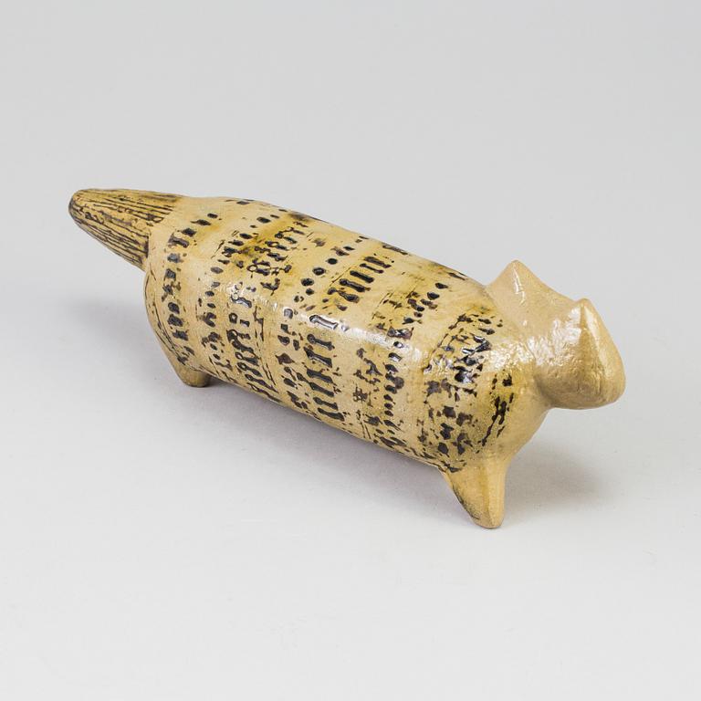 LISA LARSON, figur, stengods, ur serien "Stora Zoo", Gustavsberg.