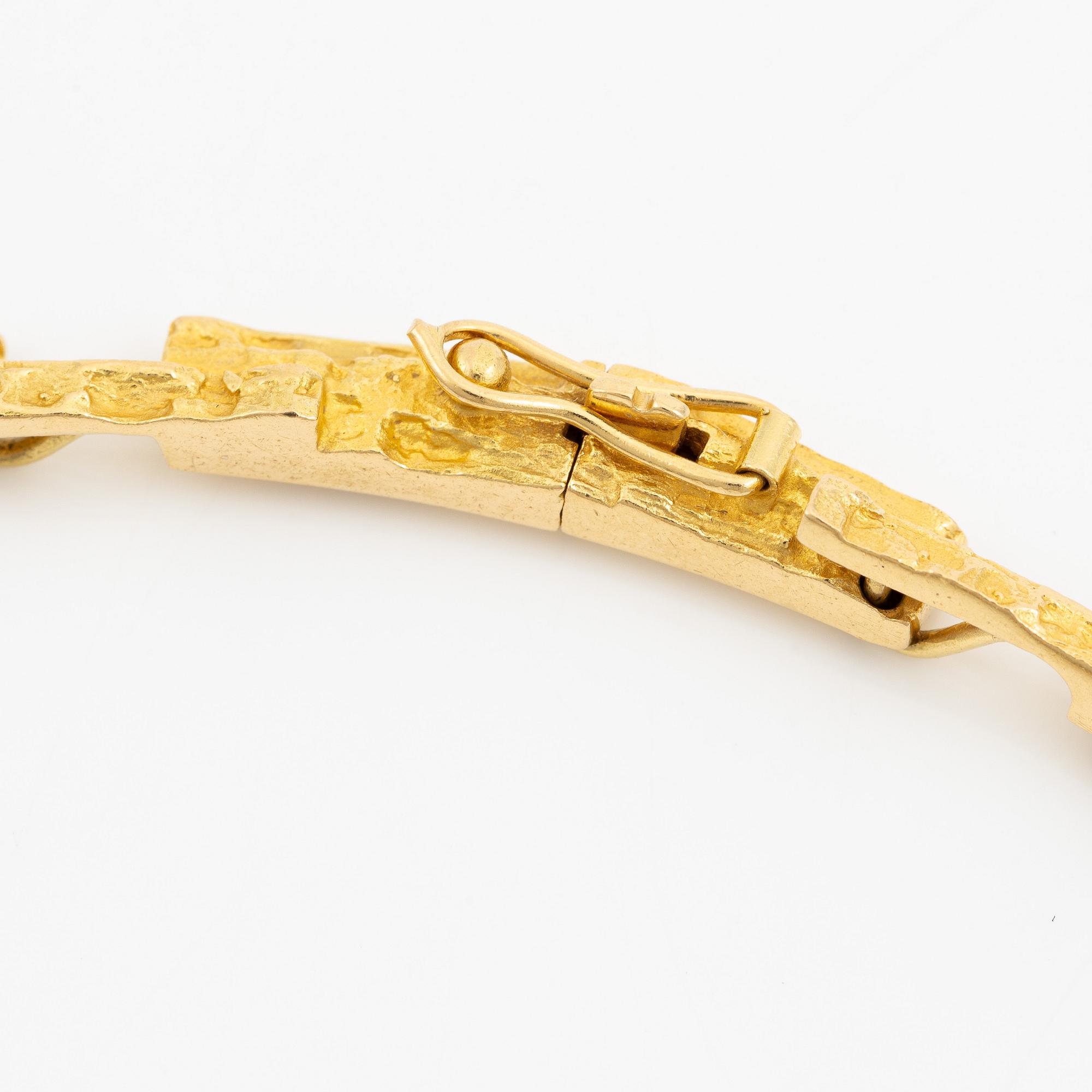 Björn Weckström, collier, 18K guld, för Lapponia, Finland 1991.