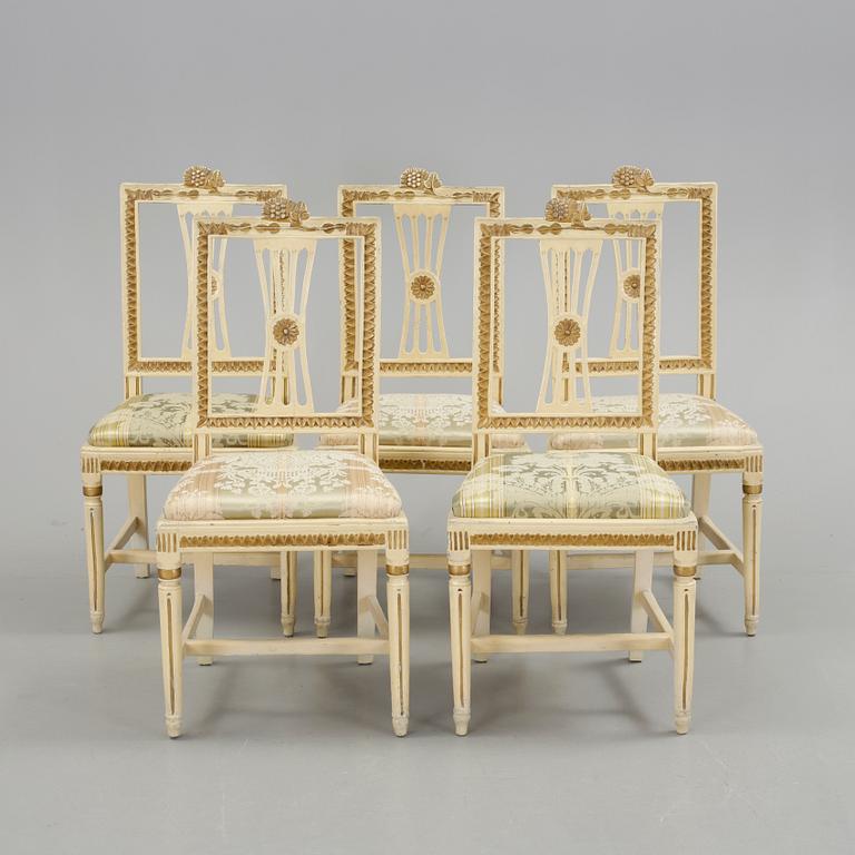 STOLAR, 5 st, gustavianska, Lindome, 1700-talets slut.