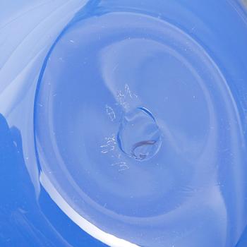 SKÅL, glas, Wilke Adolfsson, signerad och daterad -86.