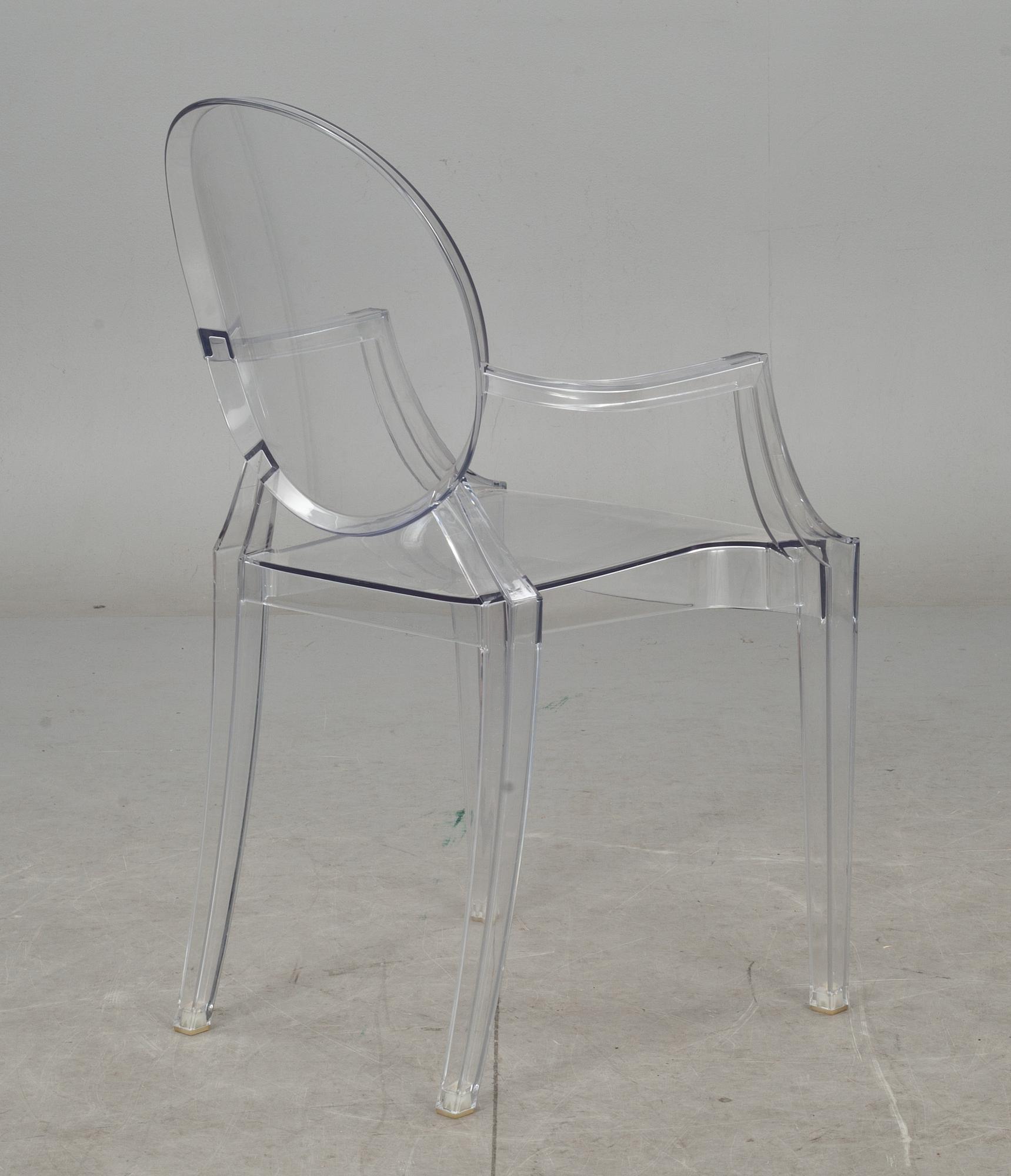 KARMSTOL, "Louis Ghost", Philippe Starck för Kartell.