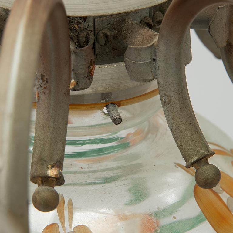 Paavo Tynell, A 1940s '1752/8' chandelier, for Taito and Kauklahden Lasitehdas. Finland.