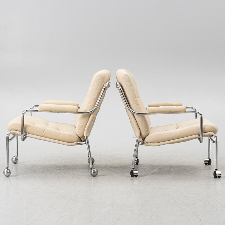 Fåtöljer, ett par, 1970-80-tal.