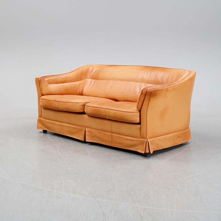 A 1960's leather sofa from Dux.