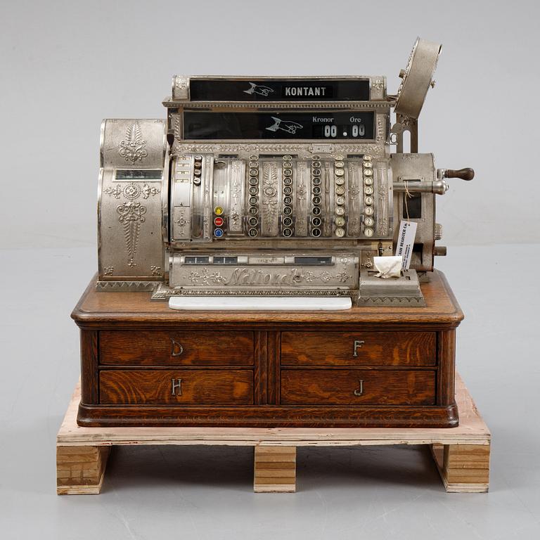 A 'National' cash register from USA, early 20th Century.