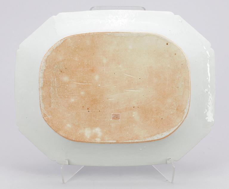 STEKFAT, porslin, Qing dynastin, Qianlong, Kina 1700-tal.